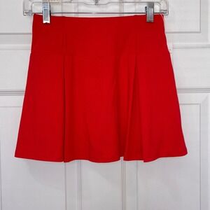 New pleated activewear skort Umina brand Womens small Red Pull on golf Tennis
